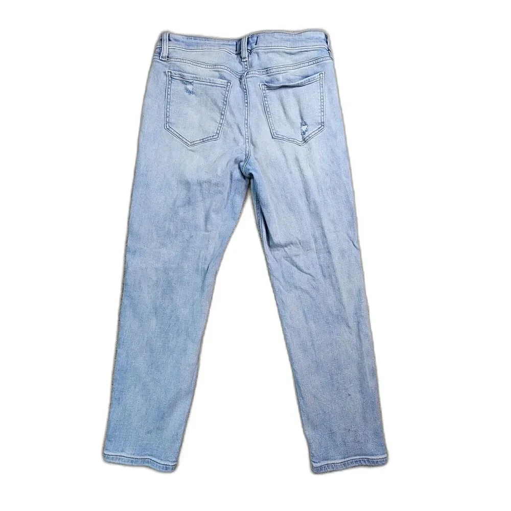 Studio Blue Light Wash Distressed Skinny Jeans Women’s Size 31 Y2K